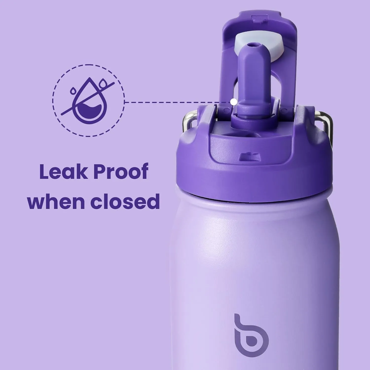 BOTTLE BOTTLE 24oz Insulated Water Bottle Stainless Steel Sport Water Bottle with Straw and Adjustable Lid Daily Pill Organizer