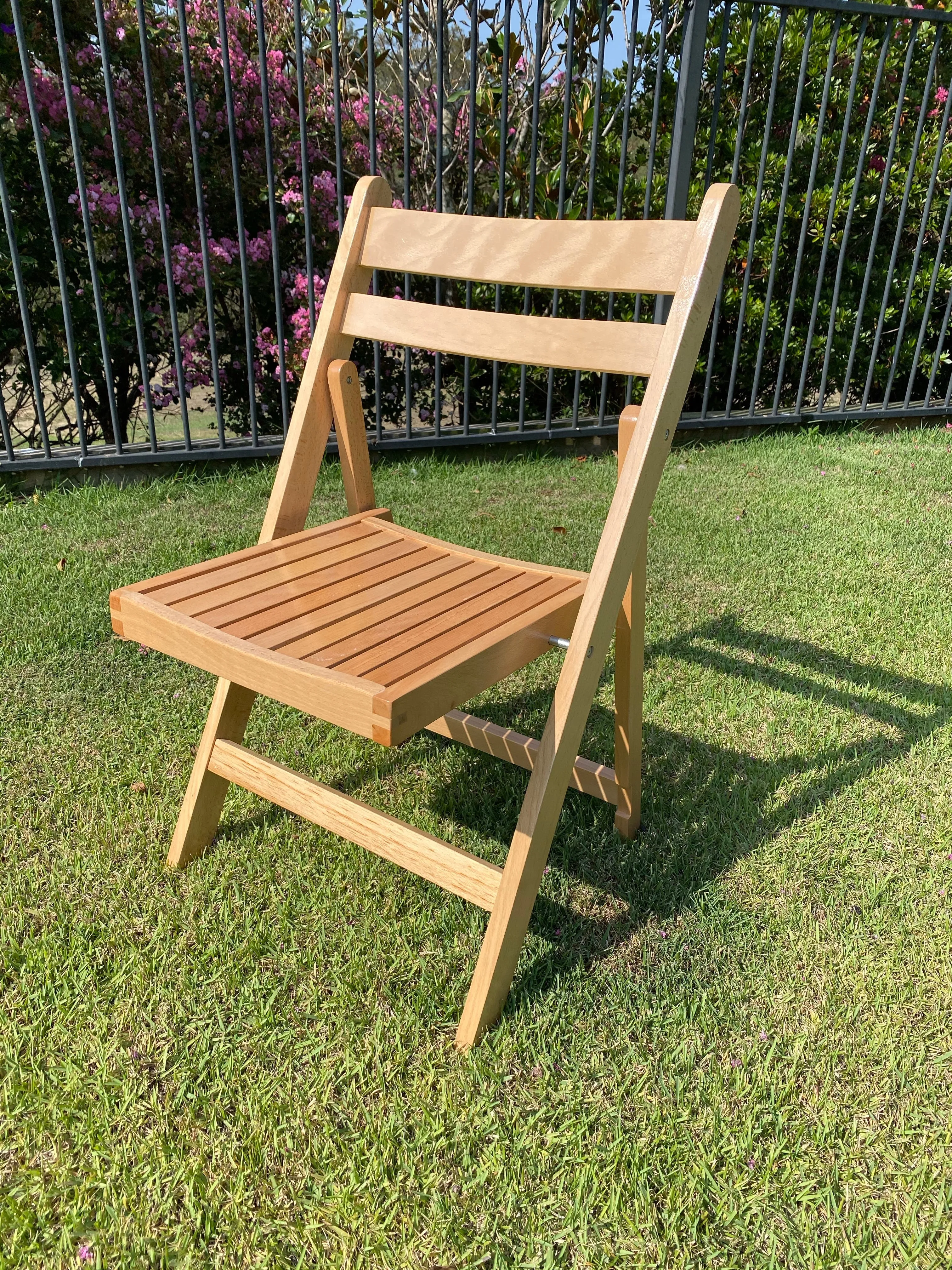 BULK 52  Slatted Americana Chairs - Natural Timber