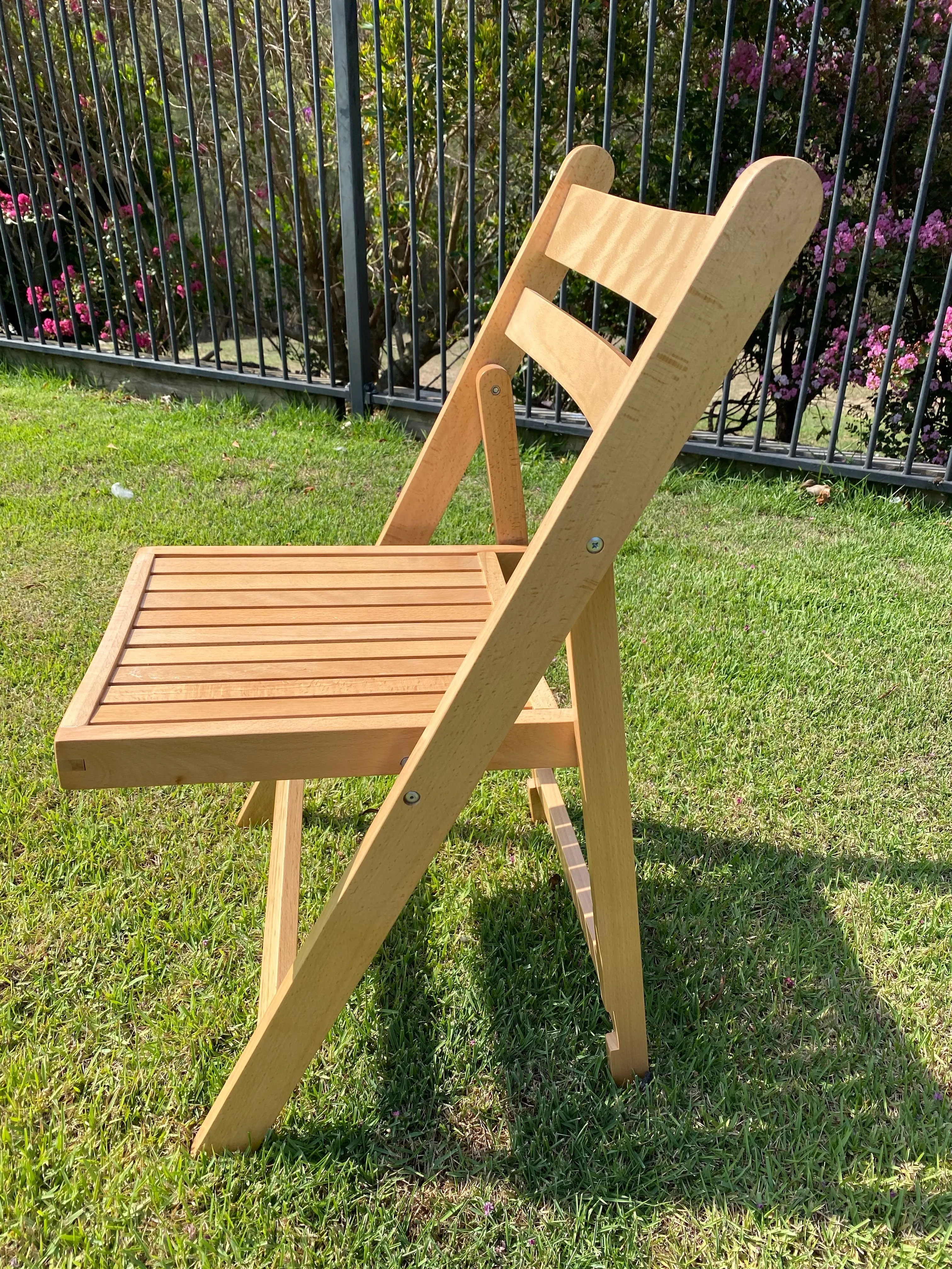 BULK 52  Slatted Americana Chairs - Natural Timber