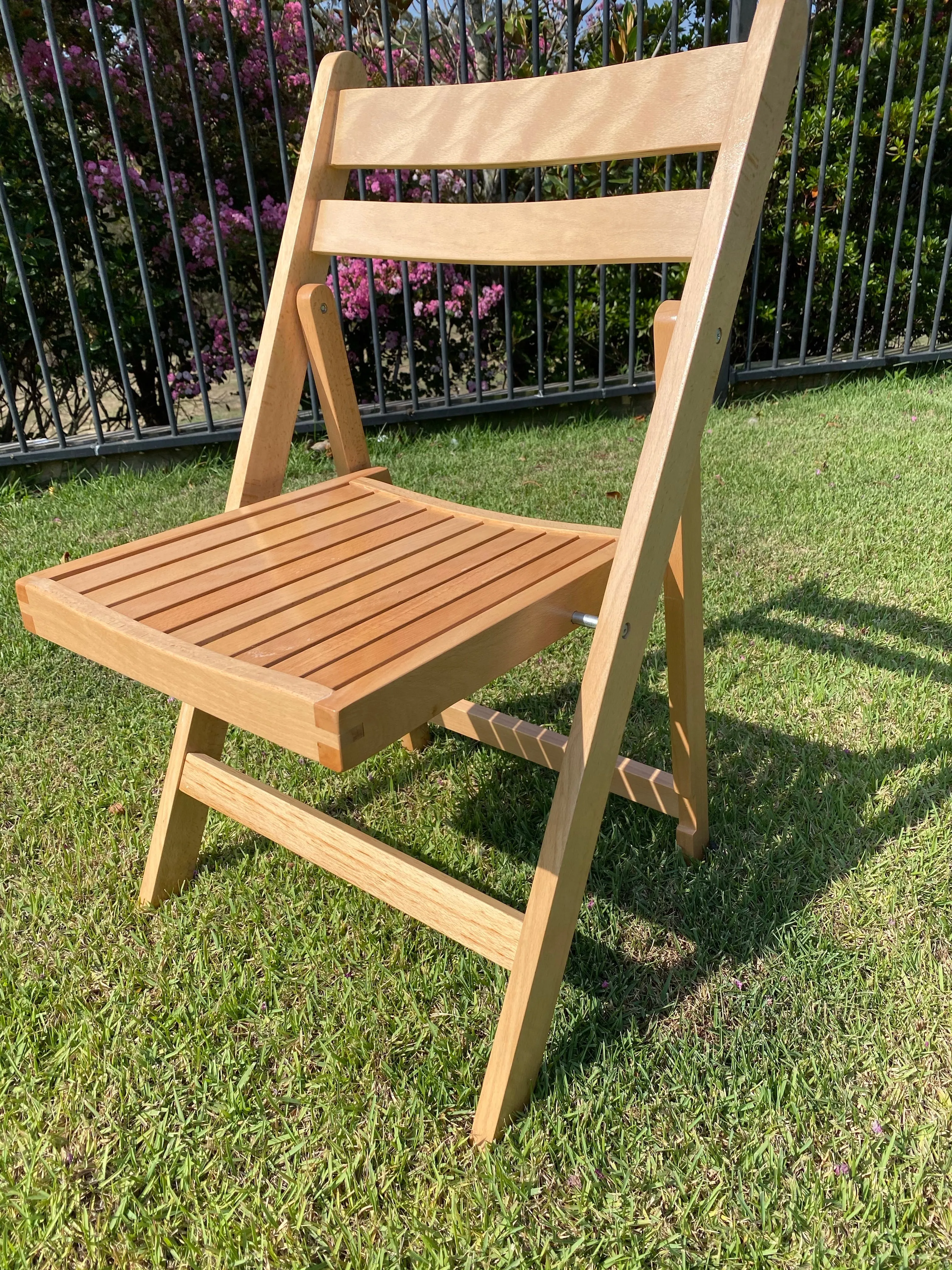 BULK 52  Slatted Americana Chairs - Natural Timber