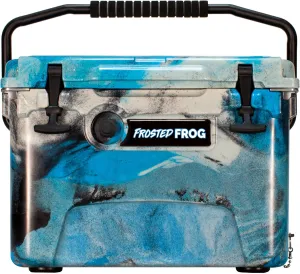 Camo 20 Quart Ice Chest Heavy Duty High Performance Roto-Molded Commercial Grade Insulated Cooler
