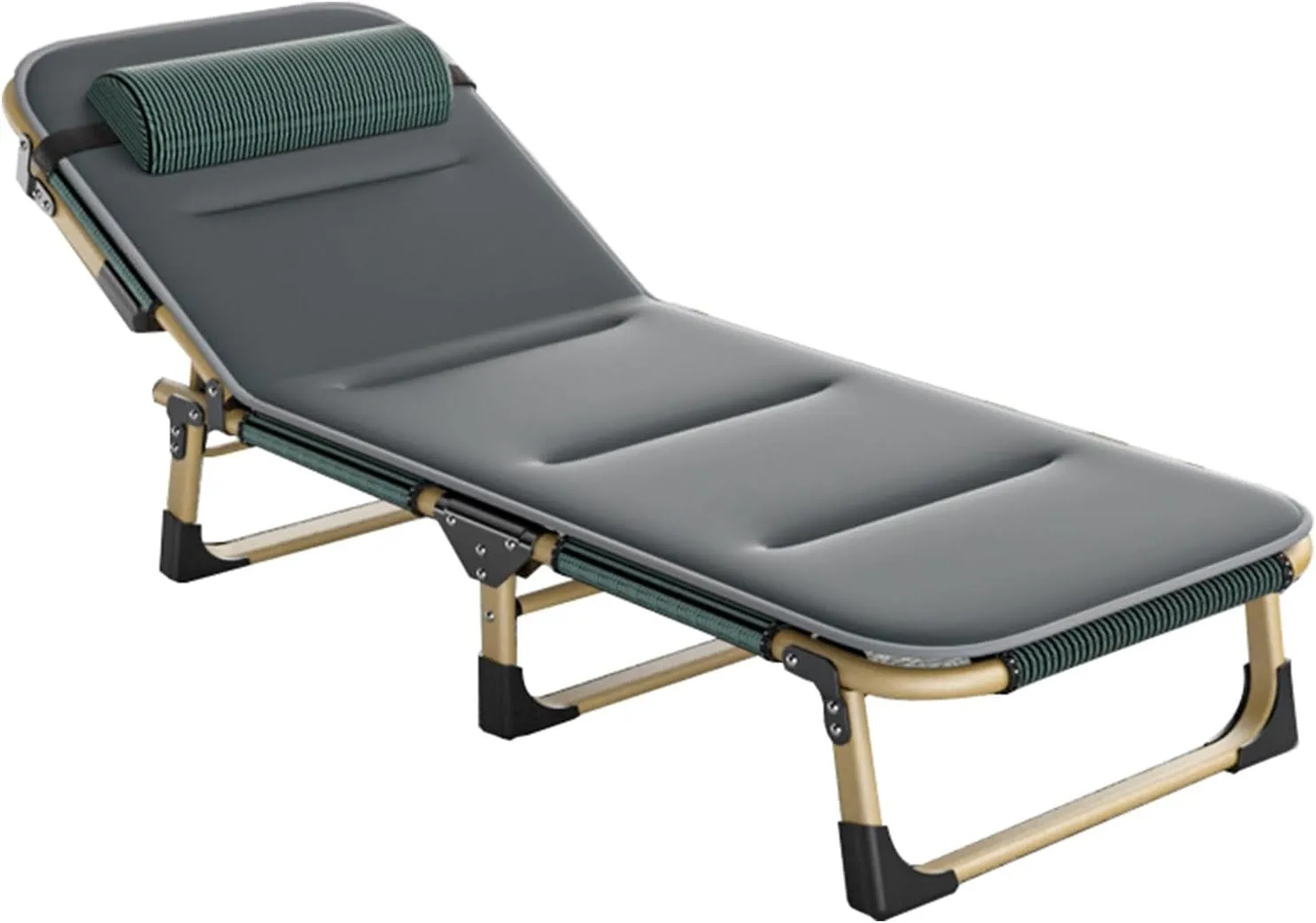 Camping Beds for Adults Portable Folding Bed, Folding Camping Cots Patio Lounge Chair, Camping Bed Folding Cot 330Lbs