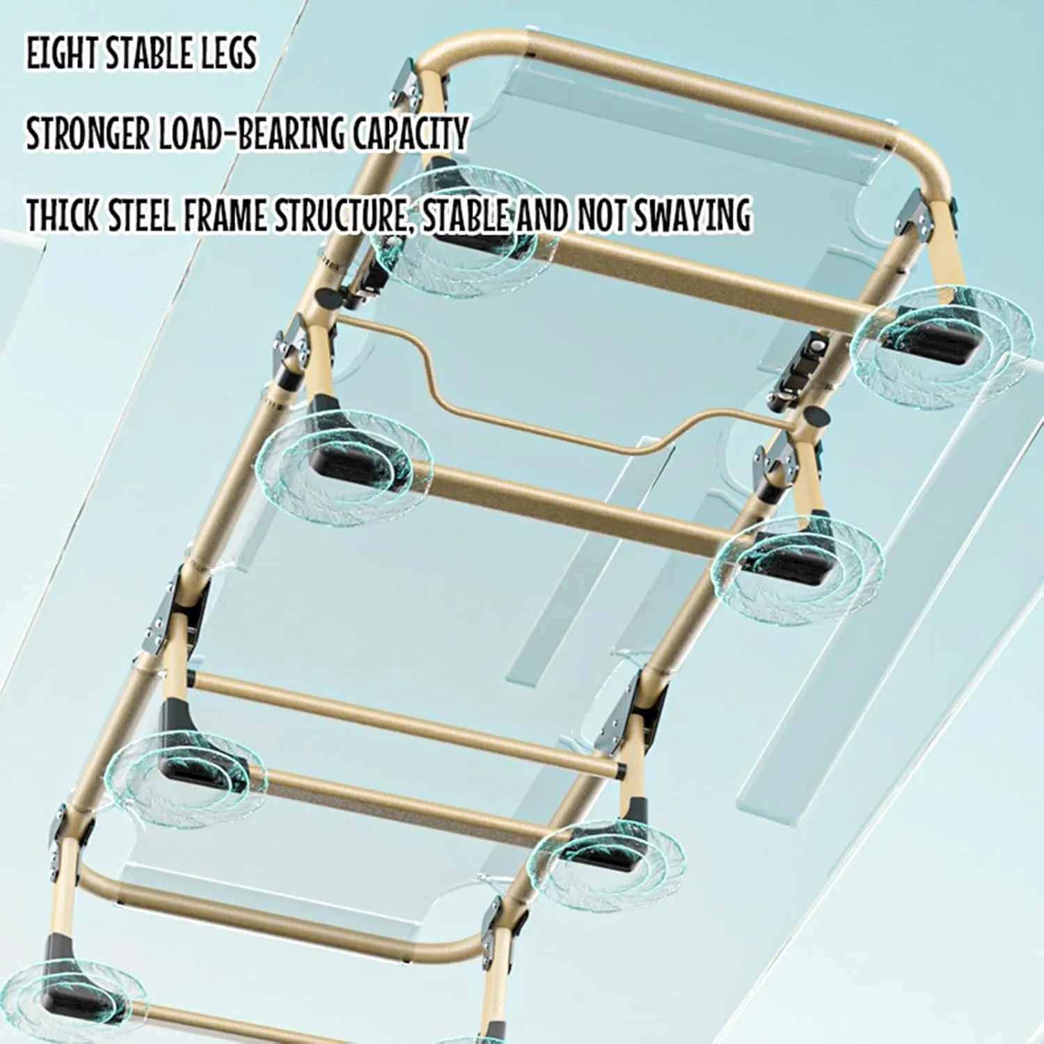 Camping Beds for Adults Portable Folding Bed, Folding Camping Cots Patio Lounge Chair, Camping Bed Folding Cot 330Lbs