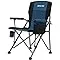 Camping Chair Hard Arm High Back Lawn Chair Heavy Duty w/ Cup Holder