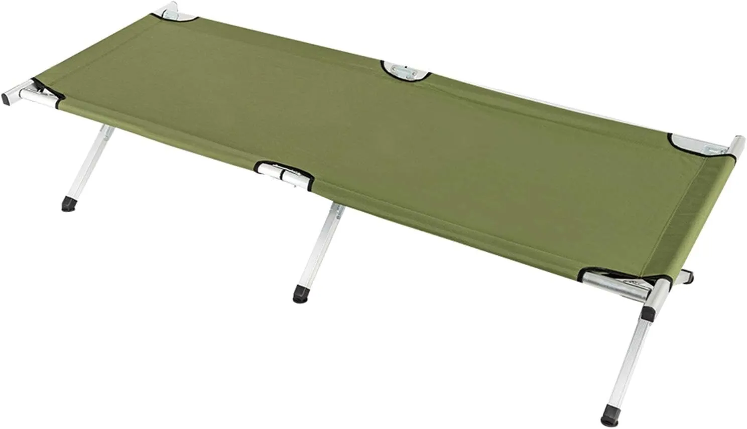 Camping Cot Folding Bed, Portable Oxford Sleeping Cot for Outdoor with Carry Bag, Strong Steel Frame Supports Campers up to 6ft 2in or 265lbs, Great for Camping & Lounging (6ft, 1, Pack)