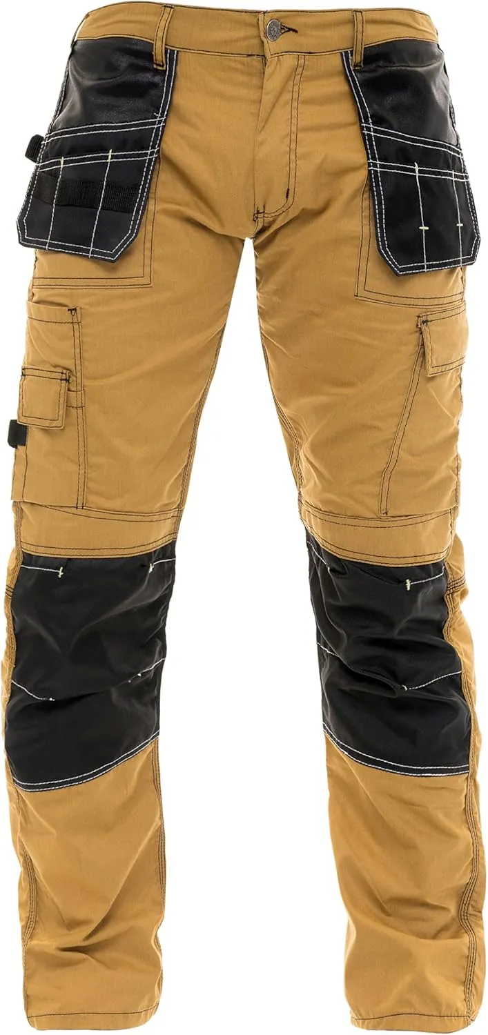 Cargo Construction Pants for Men - Tactical Wear Safety Pants with Knee Pads and Tool Pockets for Work and Outdoor Use