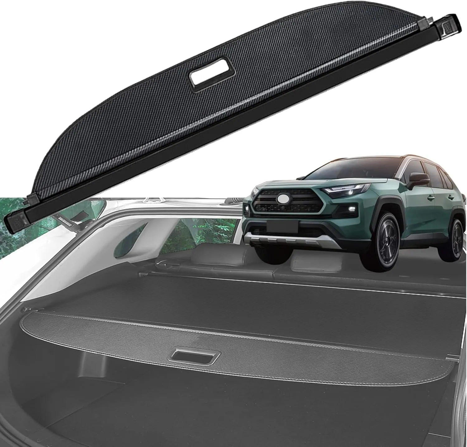 Cargo Cover for Toyota RAV4 2019-2025 Trunk - No Gap Shielding Shade Accessory