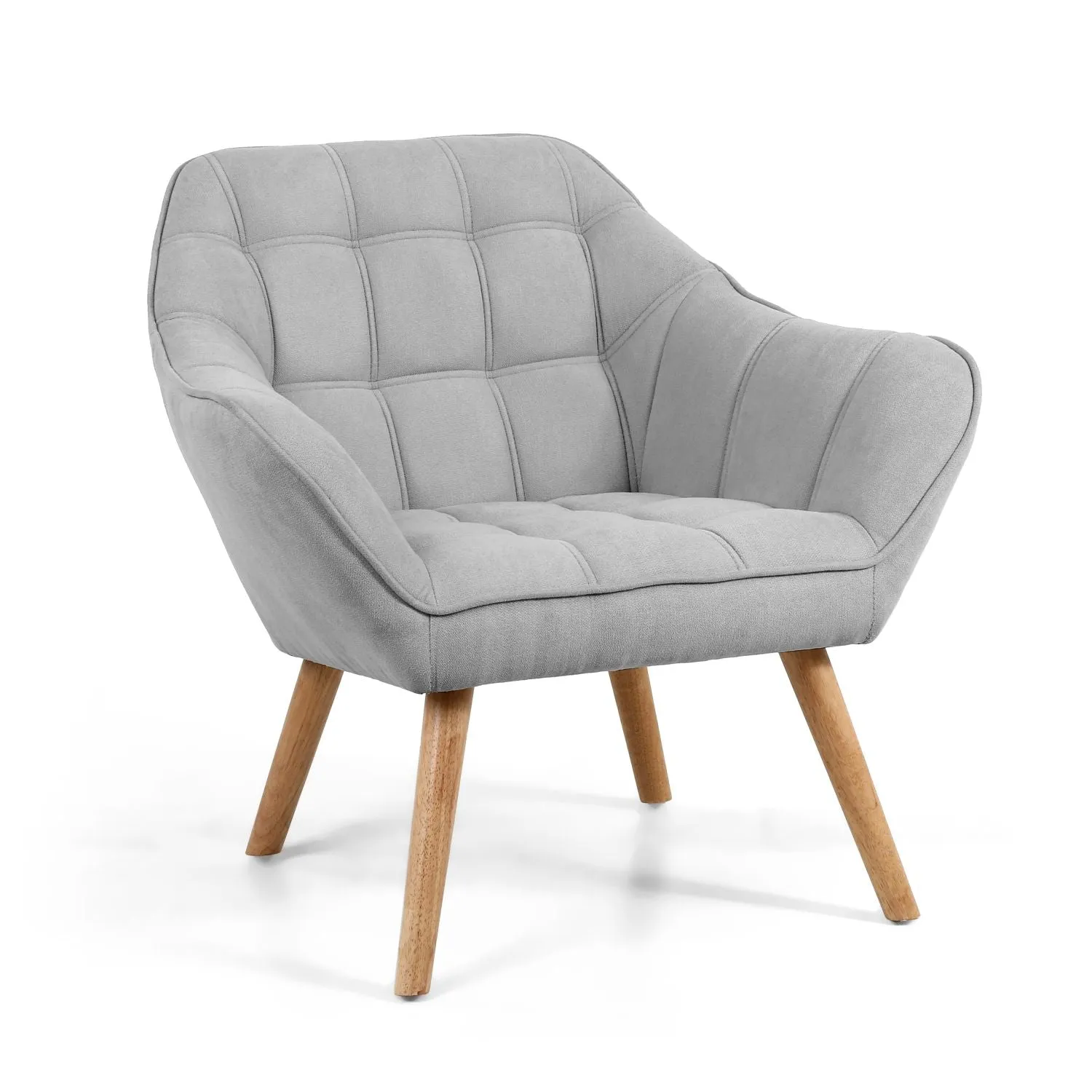 Carol Retro Grey Studio Arm Chair