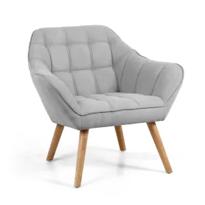 Carol Retro Grey Studio Arm Chair