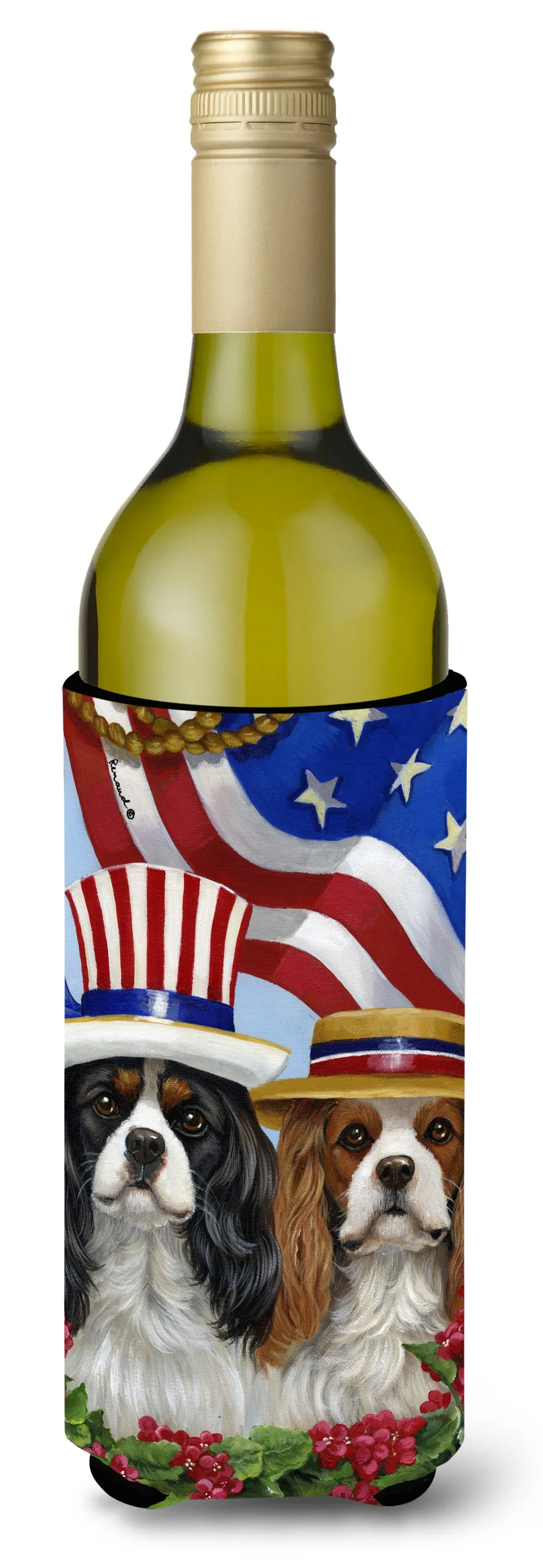 Cavalier Spaniel USA Wine Bottle Hugger PPP3069LITERK