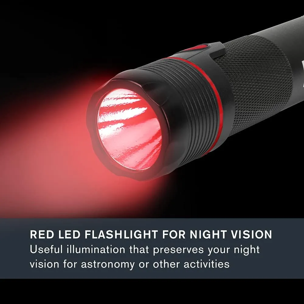 Celestron – Elements ThermoTorch 3 Astro Edition – Rechargeable Red LED Flashlight – Ergonomic Hand Warmer & USB Power Bank – 3-in-1 Tactical Tool – 3350 mAh Lithium-Ion Battery