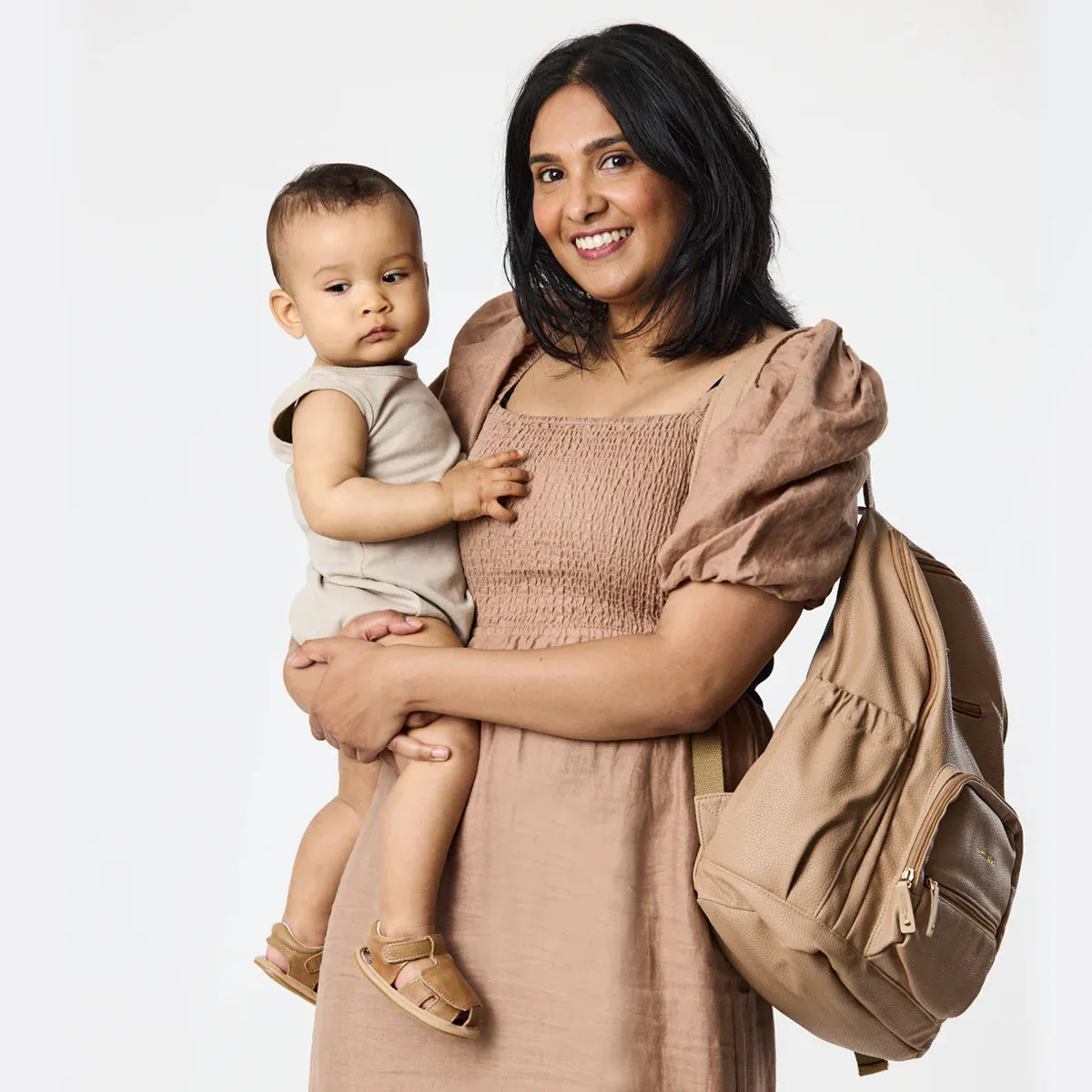 Chloe Nappy Backpack Tan