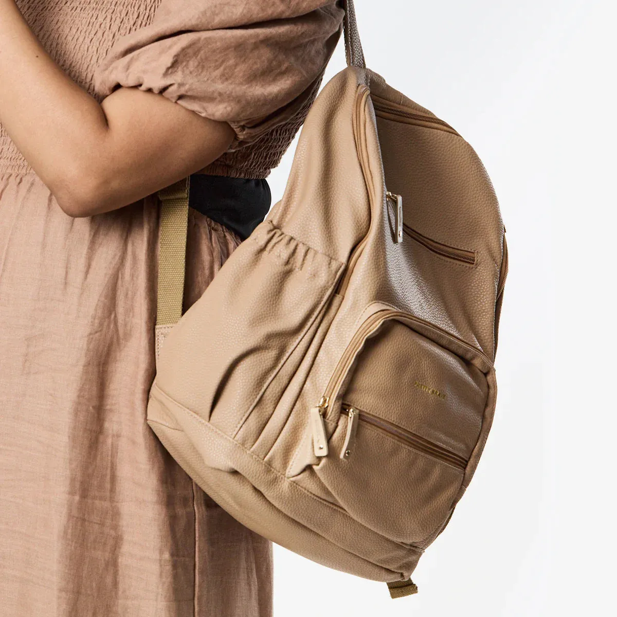Chloe Nappy Backpack Tan
