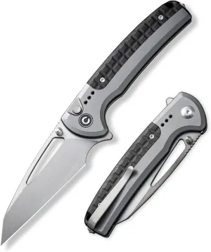 CIVIVI Sentinel Strike Pocket Knife with Glass Breaker, Utility Folding Knife for Outdoor EDC, 3.7" Reverse Tanto Blade, Aircraft Grade Aluminum Handle with FRN Integral Spacer C22025B-2