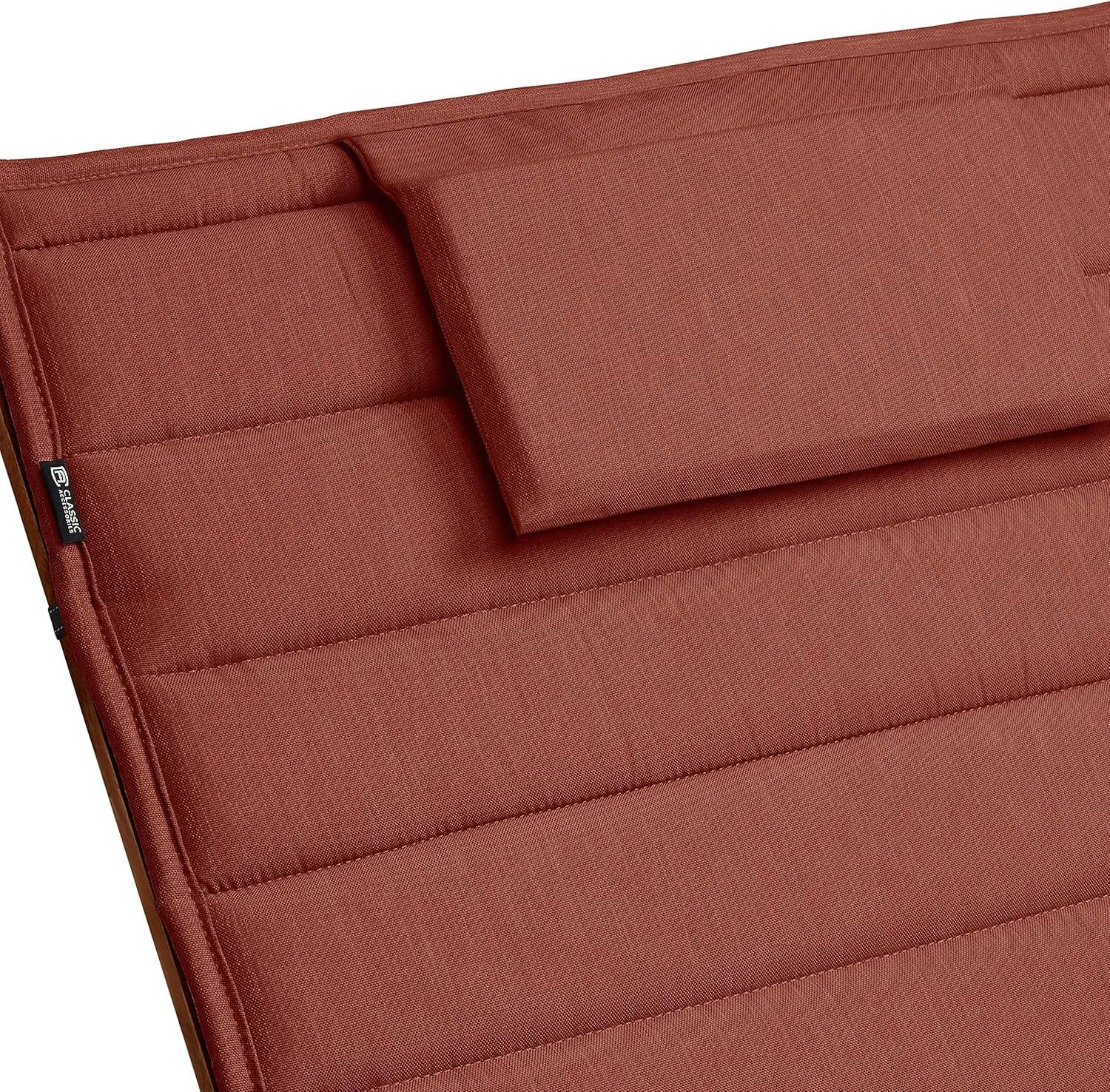 Classic Accessories Storigami Water-Resistant 80 x 26 Inch Chaise Lounge Cushion, Heather Henna, Patio Cushion