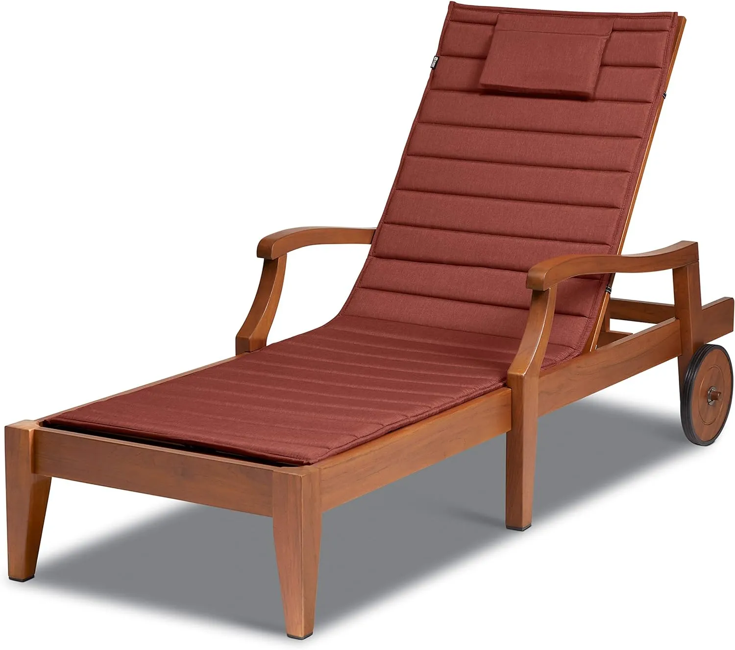 Classic Accessories Storigami Water-Resistant 80 x 26 Inch Chaise Lounge Cushion, Heather Henna, Patio Cushion
