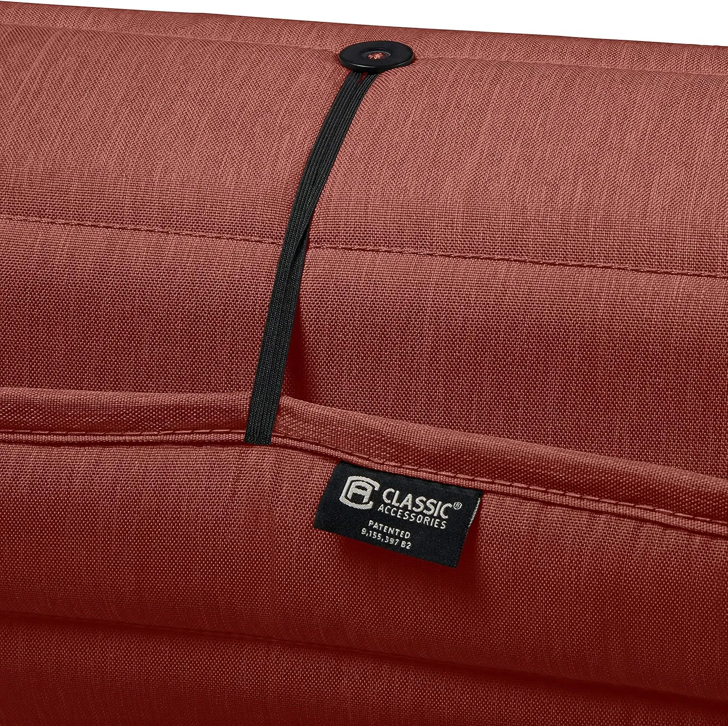 Classic Accessories Storigami Water-Resistant 80 x 26 Inch Chaise Lounge Cushion, Heather Henna, Patio Cushion