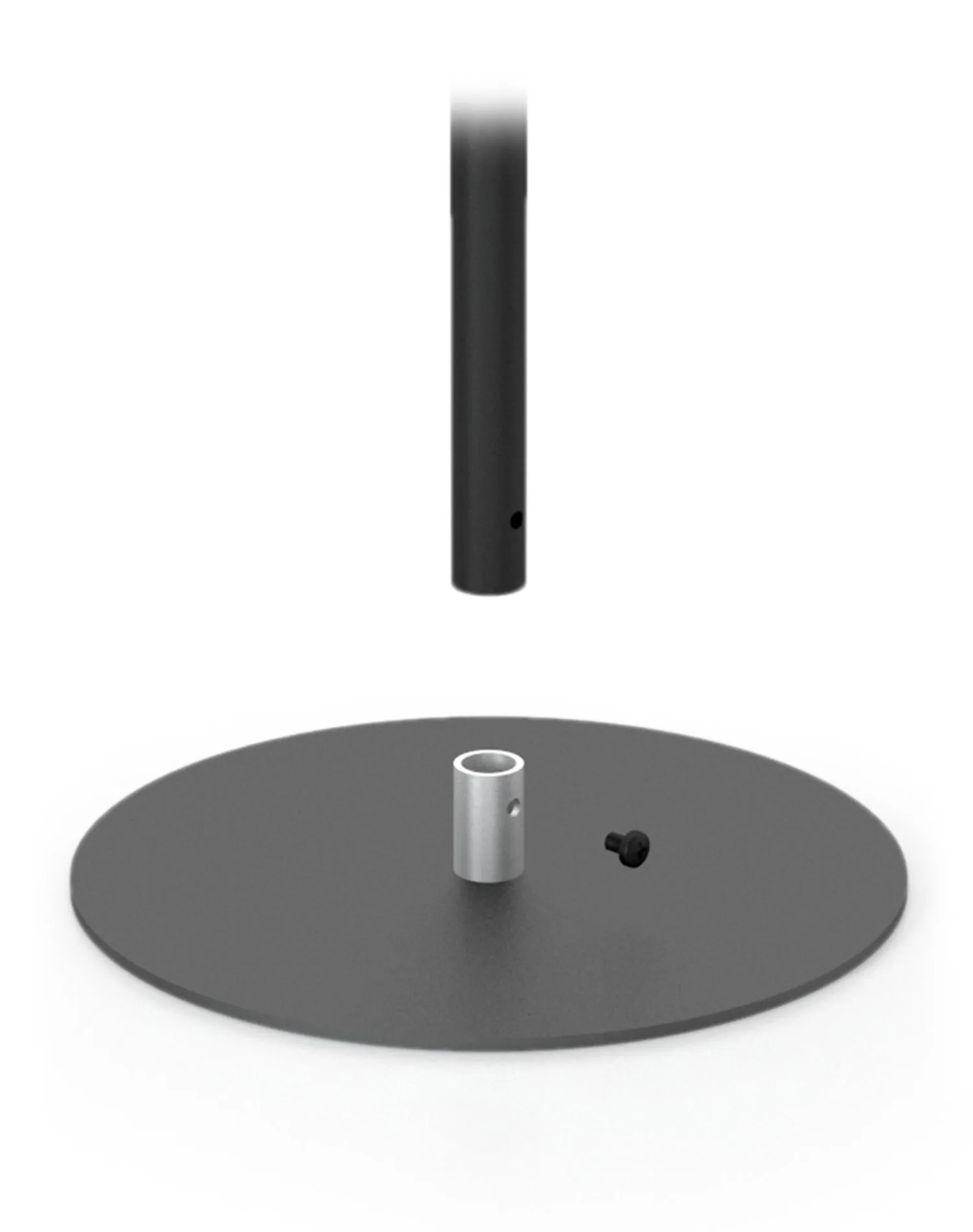 Classic Banner Stand 12 Wide Round Base | Black