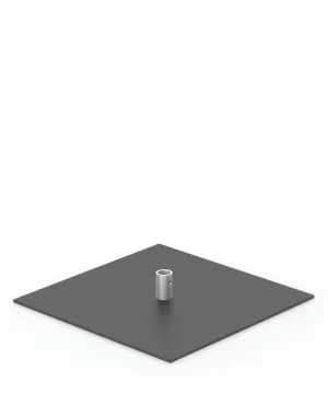 Classic Banner Stand 36 Wide Square Base | Black