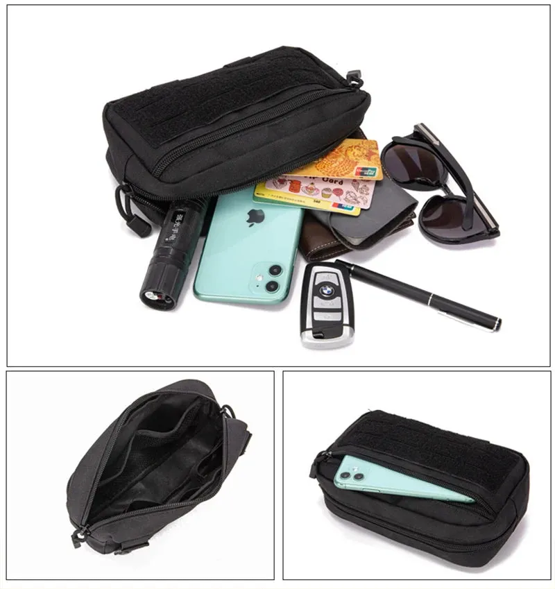 CLUSGO Tactical Molle Admin Pouch Utility Tool Bag for Vest and Belt