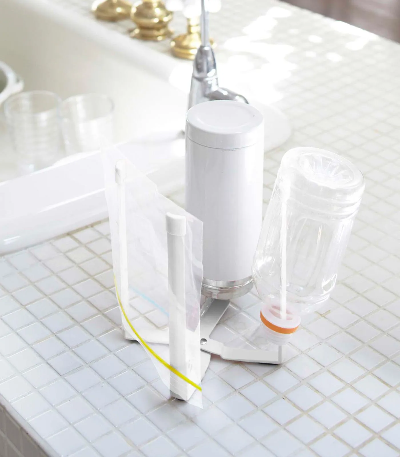 Collapsible Bottle Dryer - Small - Steel from Yamazaki Home