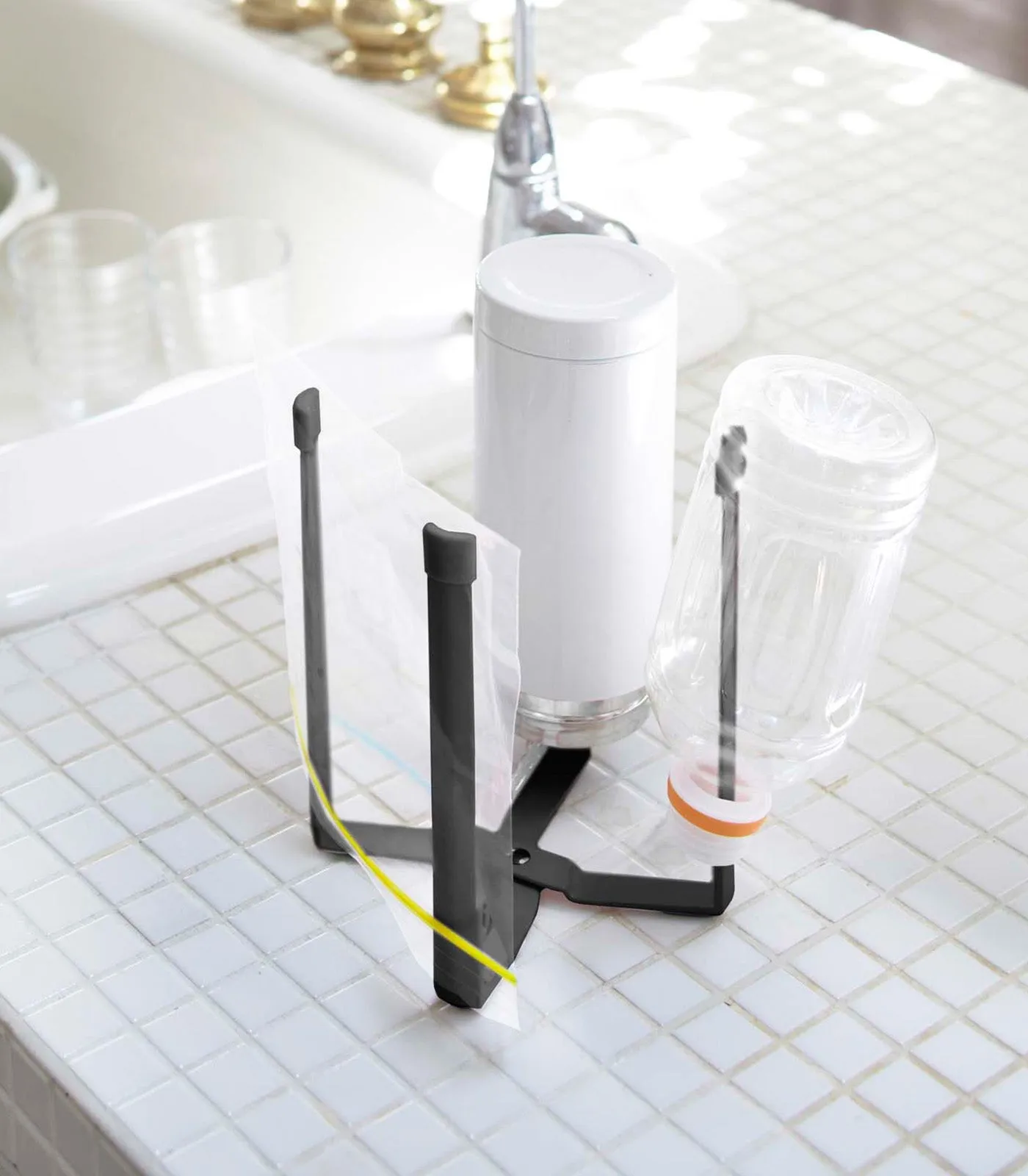 Collapsible Bottle Dryer - Small - Steel from Yamazaki Home