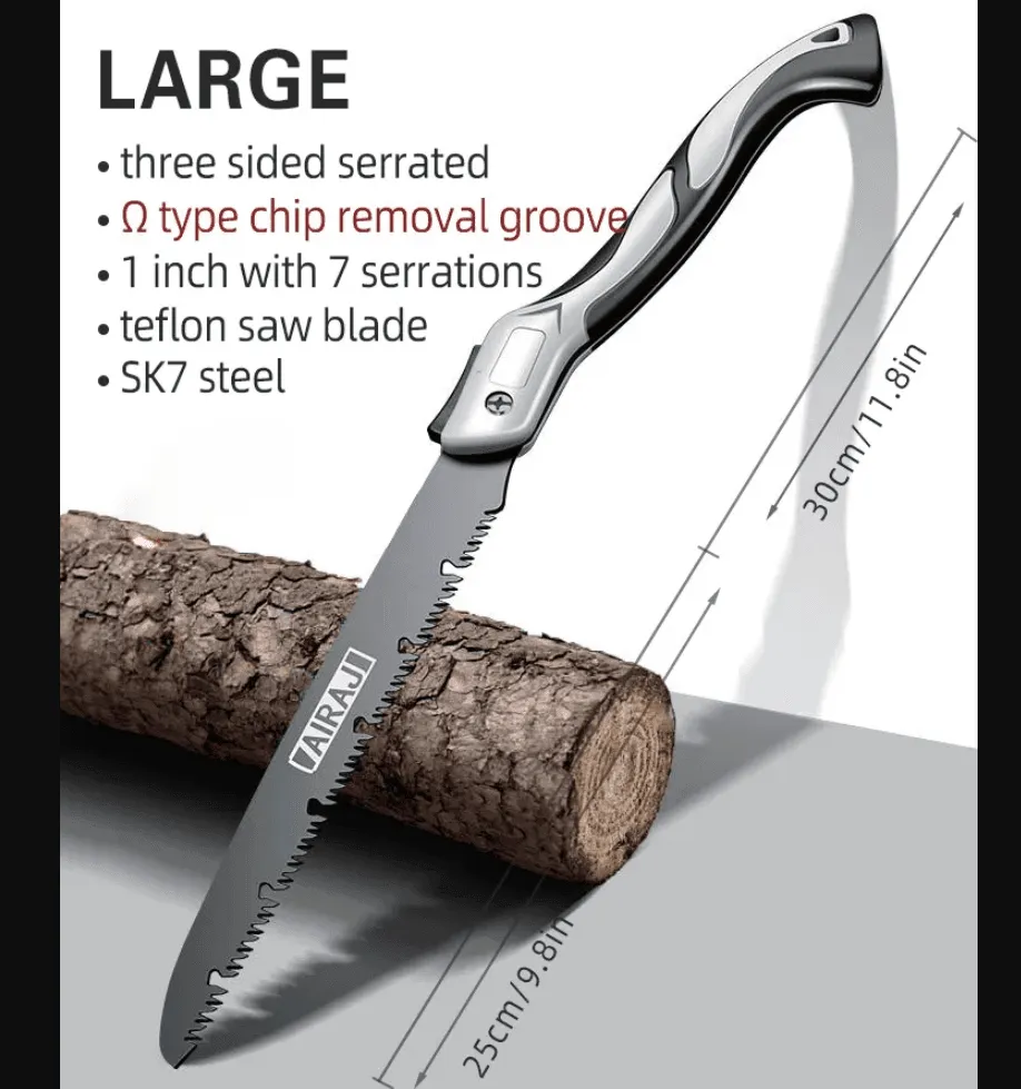 Compact Folding Hand Saw - Portable Camping Woodworking Tool