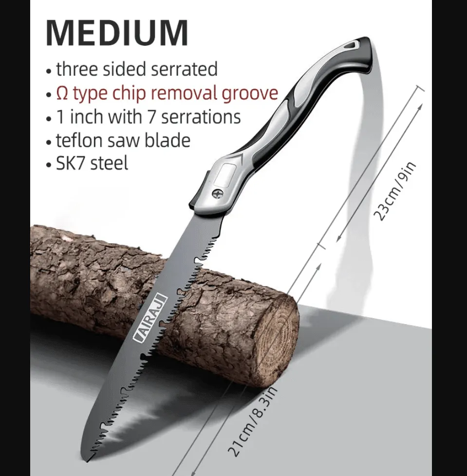 Compact Folding Hand Saw - Portable Camping Woodworking Tool