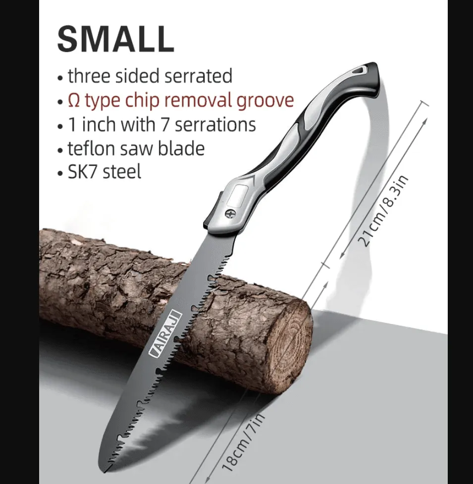 Compact Folding Hand Saw - Portable Camping Woodworking Tool