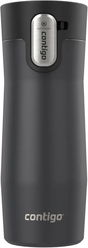 Contigo West Loop 3.0 Thermalock Insulated Travel Mug, 16oz, Matte Black