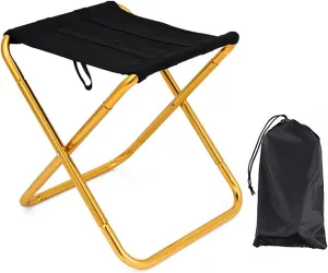 Convenience Folding Stool Little Fishing Chair Light Weights Portable Camping Stool for Hikings and Backpacking