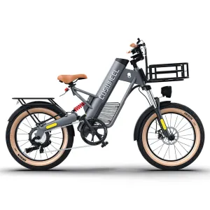 COSWHEEL M20  500W 10AH High-speed Motorcycle with Basket, Fat Tire Electric Bicycle, Electric Bicycle, New Type of Electric Bicycle