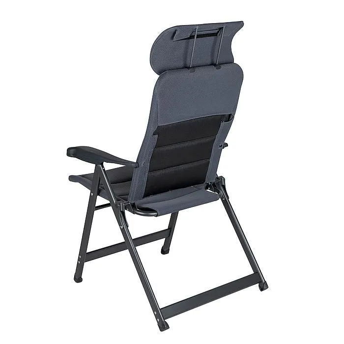 Crespo AP237 Air-Deluxe Compact Reclining Mesh Chair - Grey