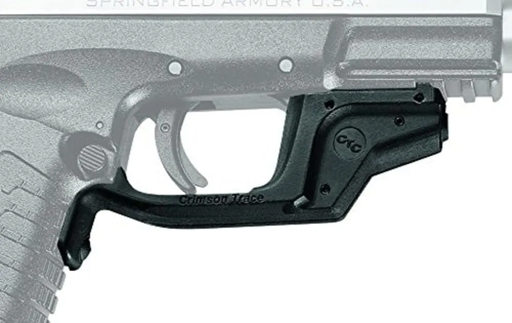 Crimson Trace LG-448 Laserguards with Red Laser, Heavy Duty Construction and Instinctive Activation for Springfield Armory XD and XD(M) Pistols, Defensive Shooting and Competition