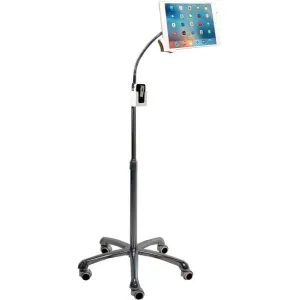 CTA Digital Heavy-Duty Gooseneck Floor Stand for 7-13 Inch Tablets