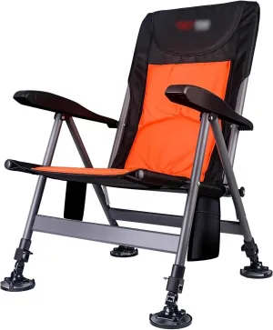 CULIACAN Fishing Chair Fishing Recliner Chair Folding Recliner Chair with Removable Cushion Camping Beach Fishing Chair Outdoor Folding Chair