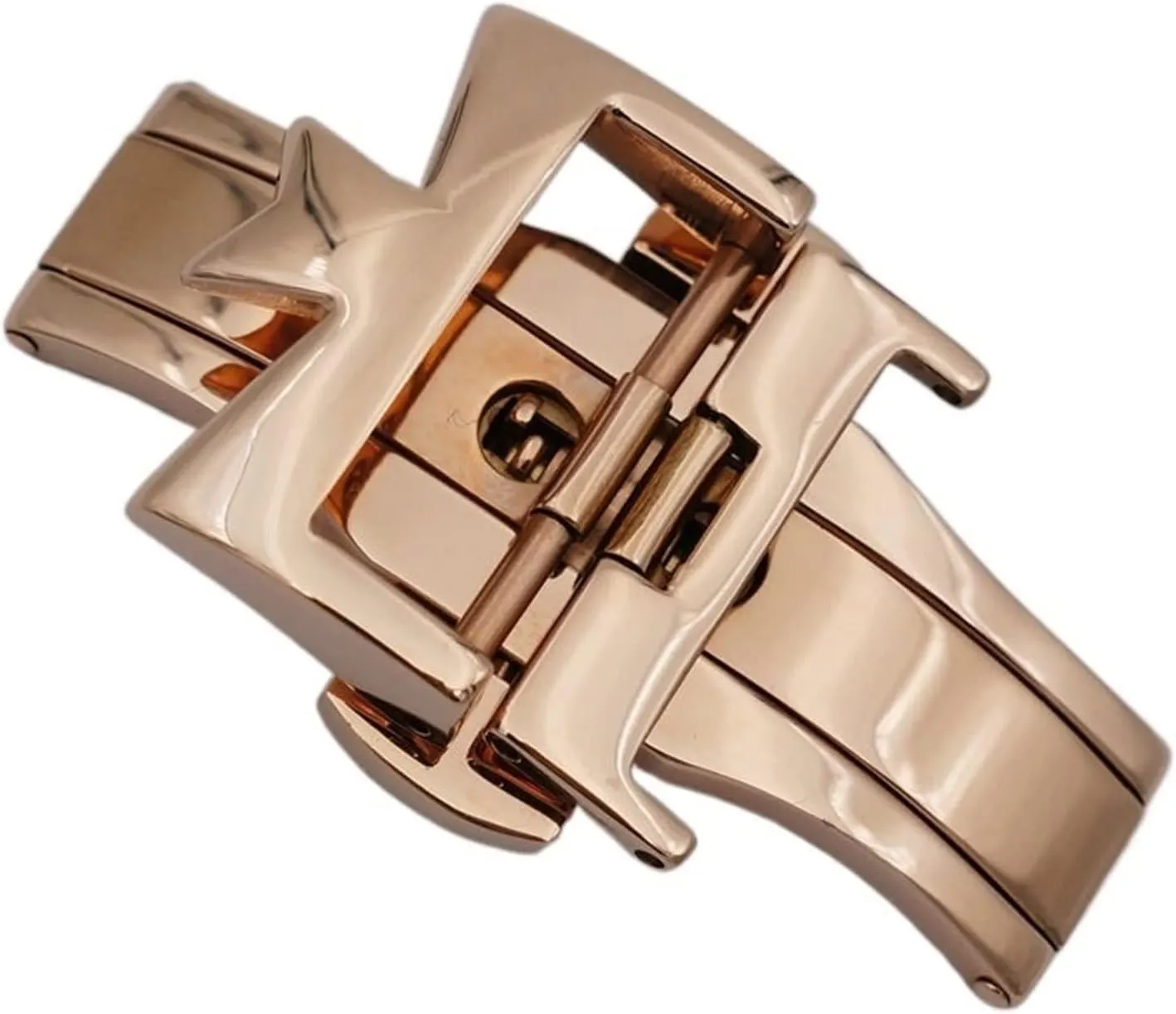 DASEB 18mm 20mm 316L Stainless Steel Double By Double Open Watch Buckle Clasp Strap Deployant For Watchbands