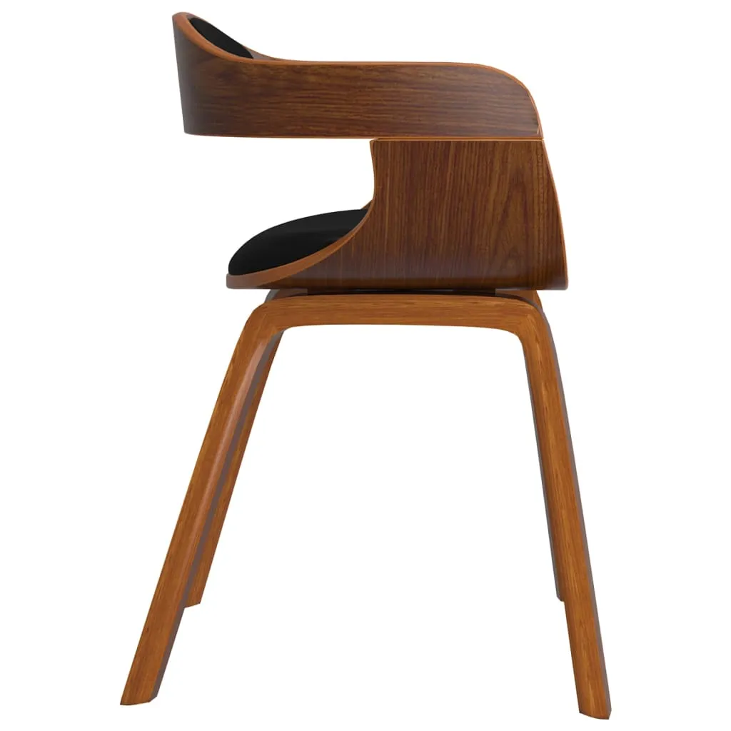Dining Chair Kitchen Chair with Armrests Bentwood and Faux Leather