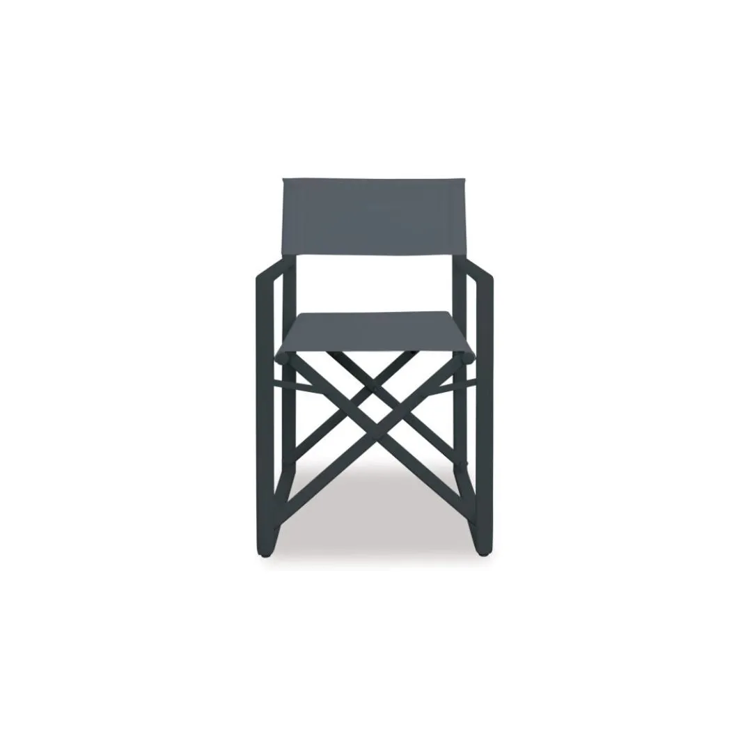 Director Folding Outdoor Chair Gun Metal