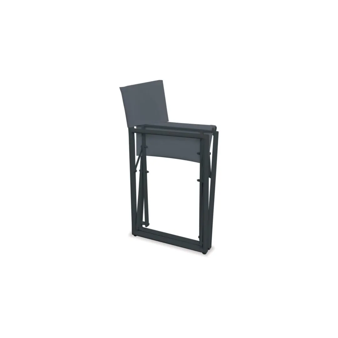 Director Folding Outdoor Chair Gun Metal