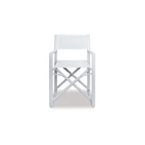 Director Folding Outdoor Chair White