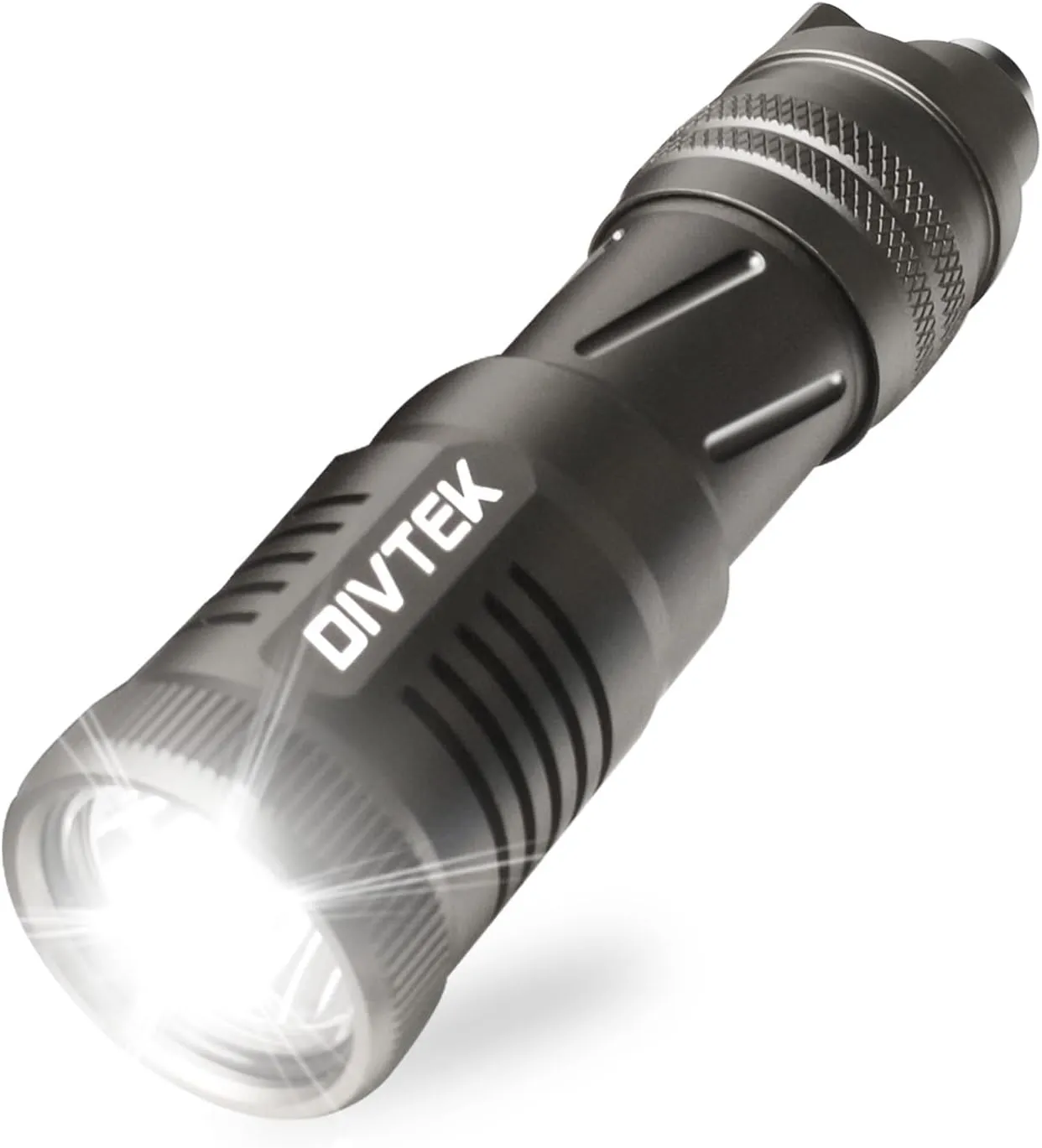 DIVTEK Dive Light Mini Torches Flashlight, Scuba Underwater Flashlight, Small Waterproof Flashlight Handheld Keychain Pocket Led Torch Flash Lights Compact Tactical Camping Scuba Gear Hiking EDC