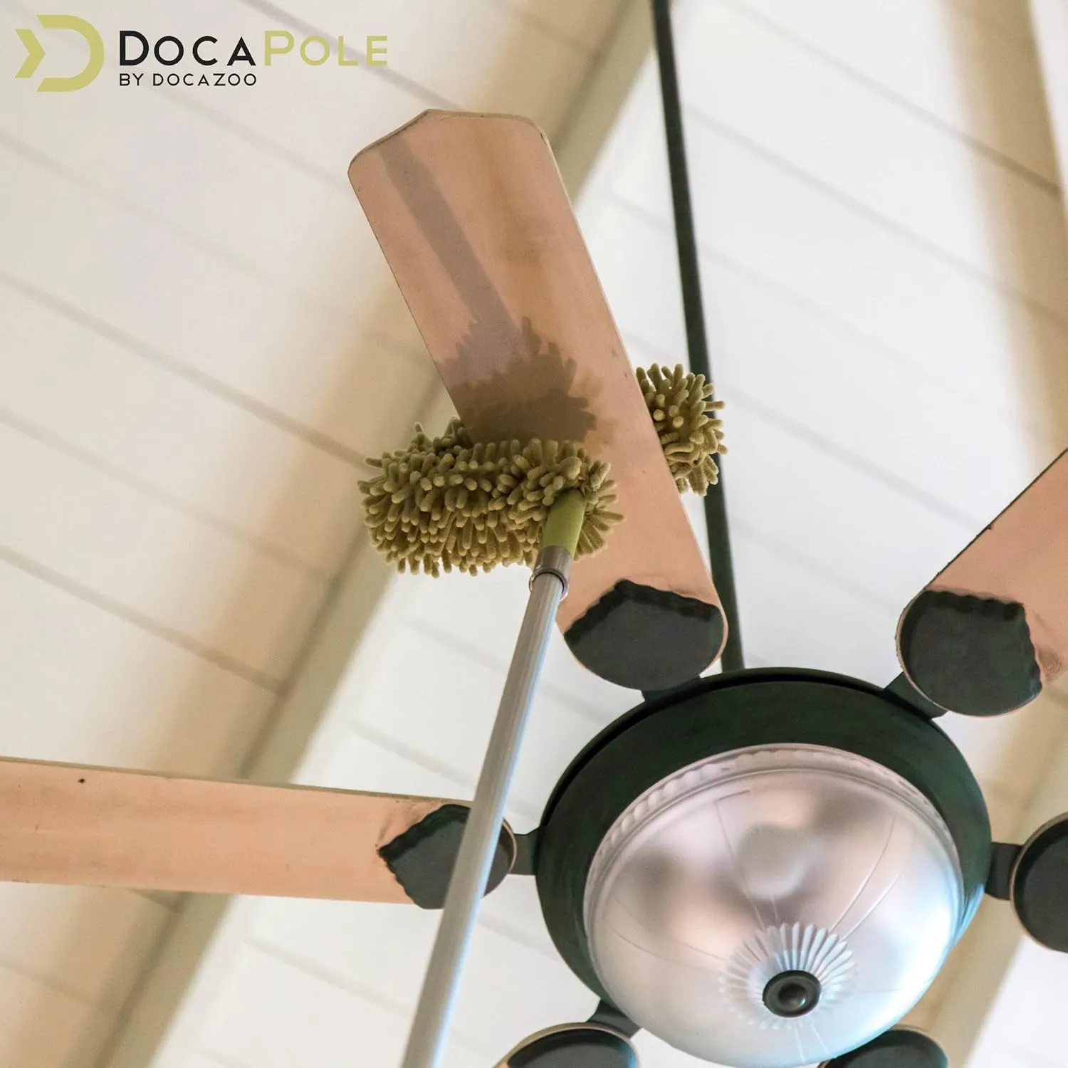 DOCA Telescoping Pole 5-12 Ft - Extension Pole for Cleaning, Feather Duster, Window Washing Kit, Paint Roller, Window Squeegee - High Reach Extendable Kit for Indoor & Outdoor - Duster Kit