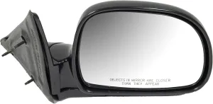 Dorman 955-306 Passenger Side Manual Door Mirror - Folding Compatible with Select Models, Black
