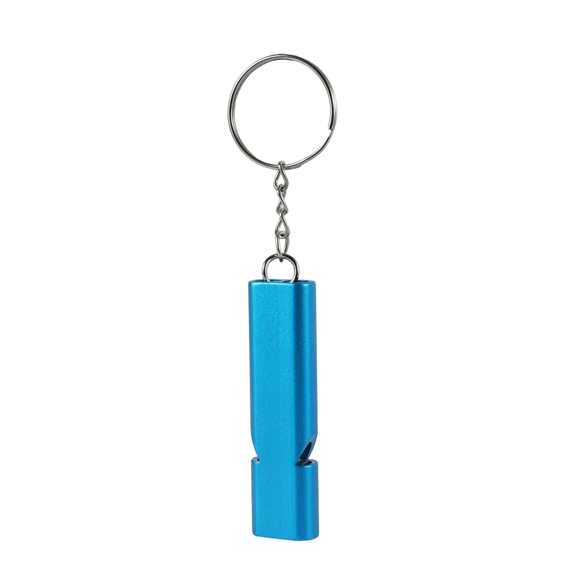 Double-frequency Animal Training Whistle Thickened Aluminum Multi-function Emergency Survival Whistle Outdoor Tool Keychain 1Pc