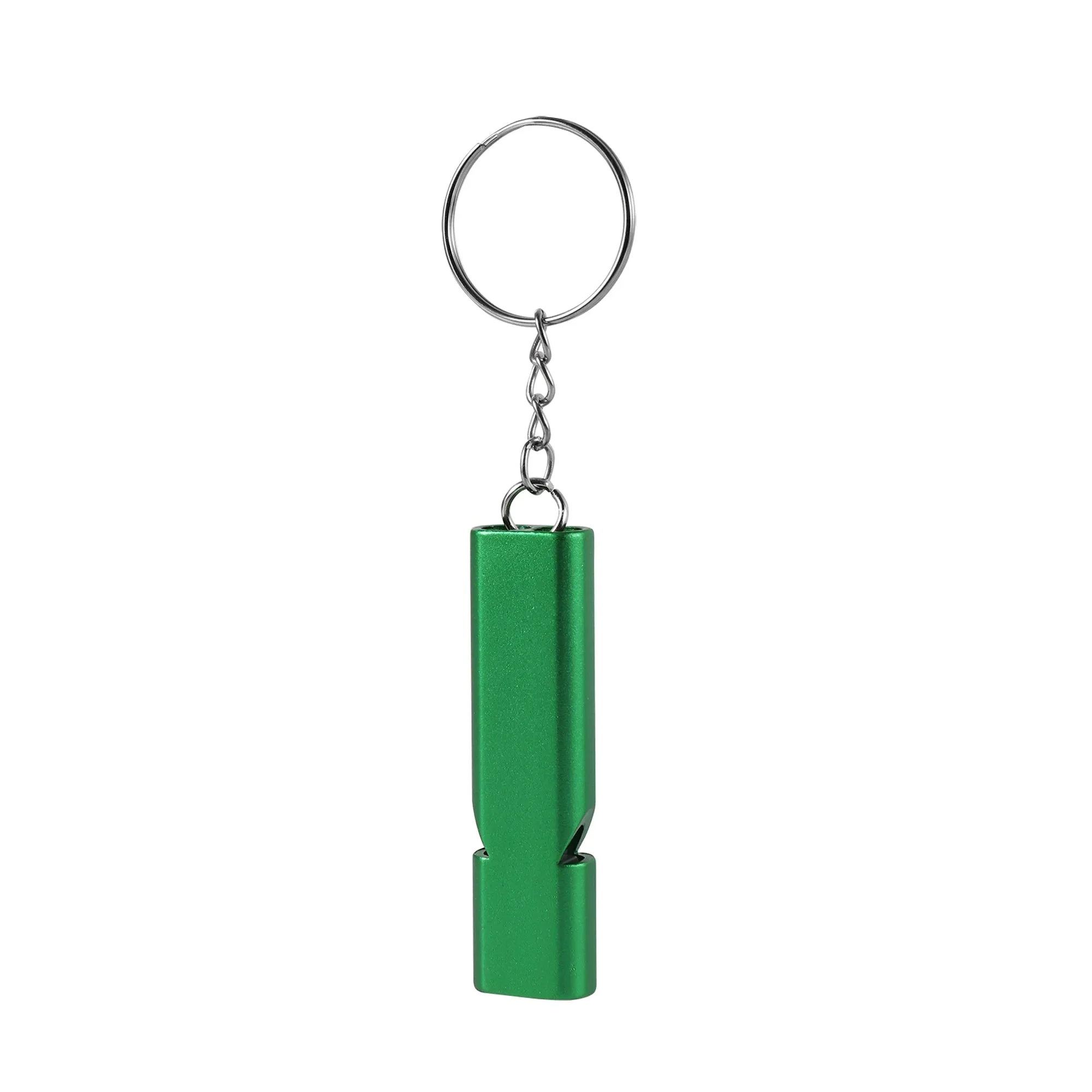 Double-frequency Animal Training Whistle Thickened Aluminum Multi-function Emergency Survival Whistle Outdoor Tool Keychain 1Pc