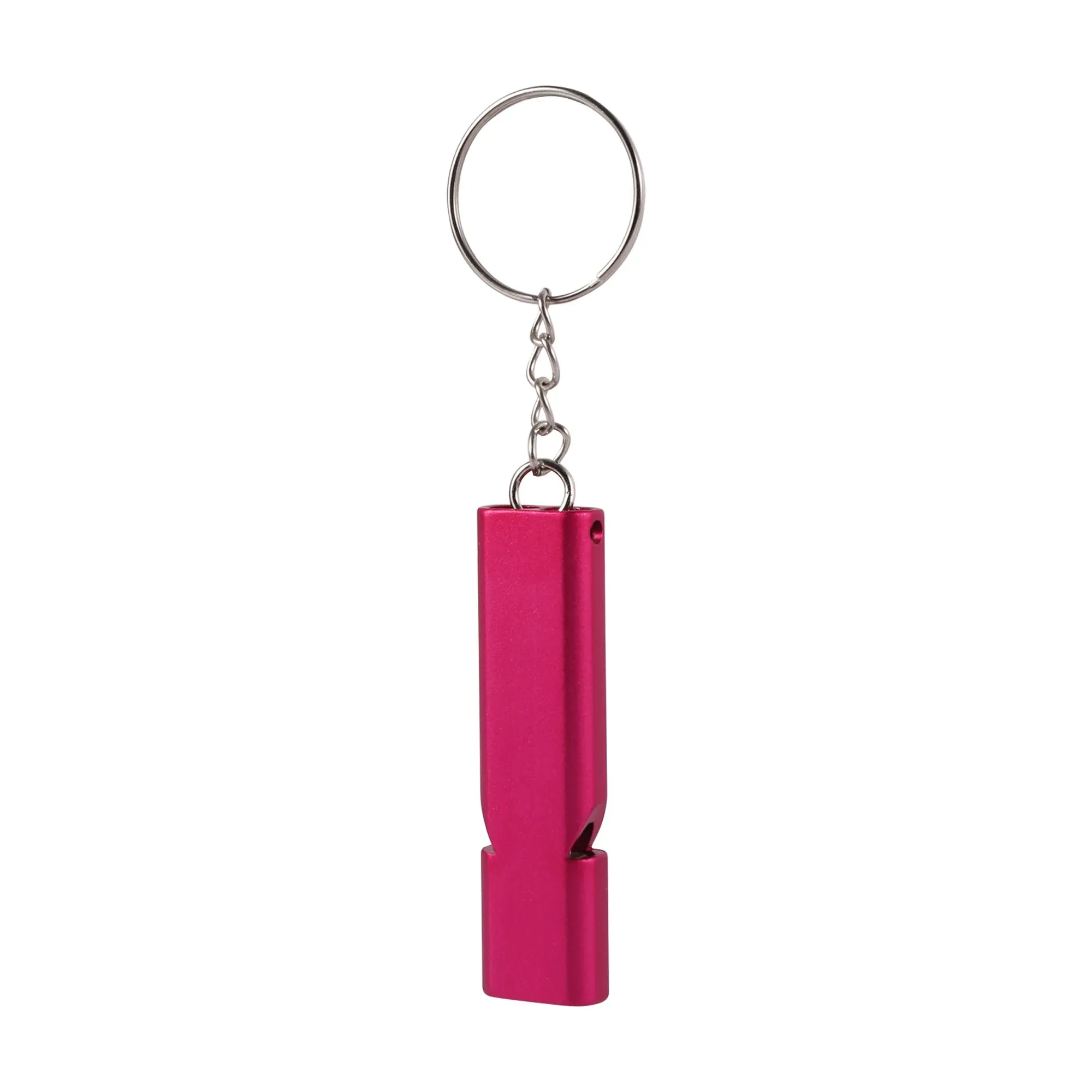 Double-frequency Animal Training Whistle Thickened Aluminum Multi-function Emergency Survival Whistle Outdoor Tool Keychain 1Pc