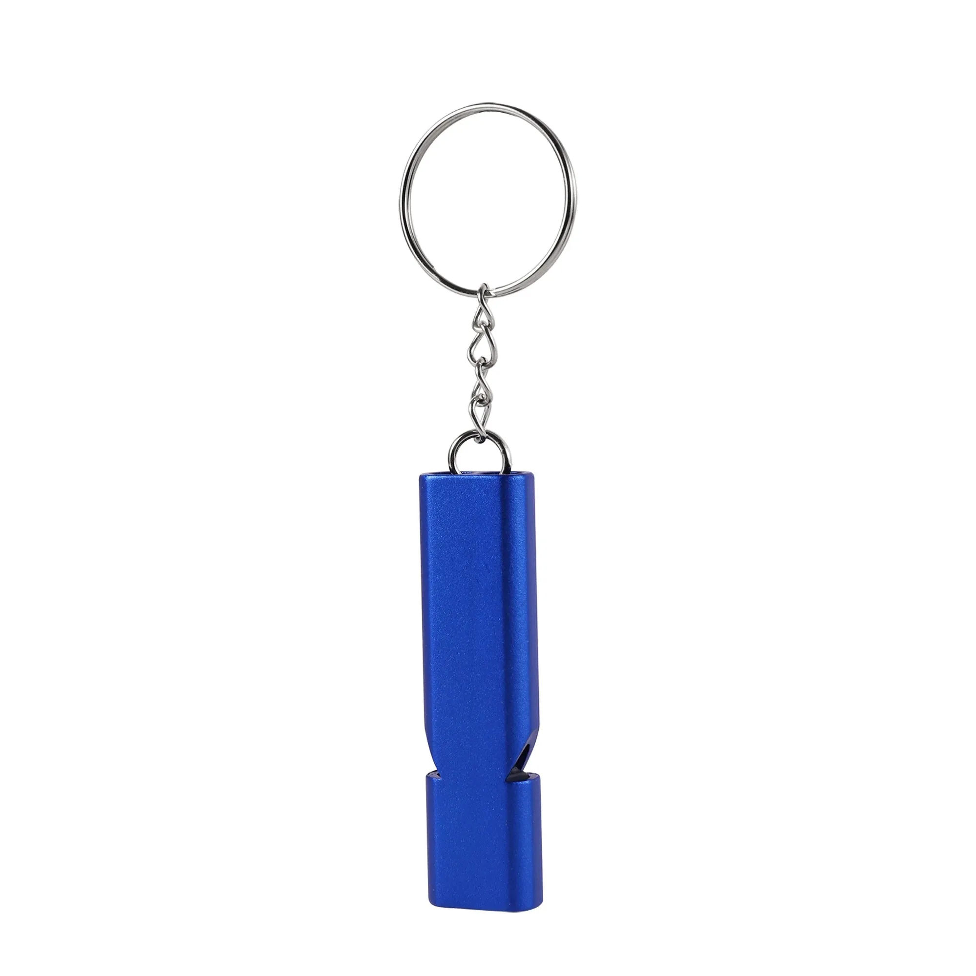 Double-frequency Animal Training Whistle Thickened Aluminum Multi-function Emergency Survival Whistle Outdoor Tool Keychain 1Pc