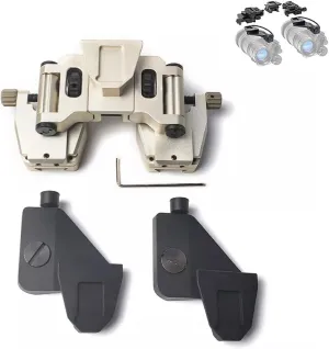 Dual Binocular Bridge Night Vision NVG Mount   AN/PVS-14 J Arm Dovetail Adapter,CNC Aluminum Bridge Arm Assembly,Black