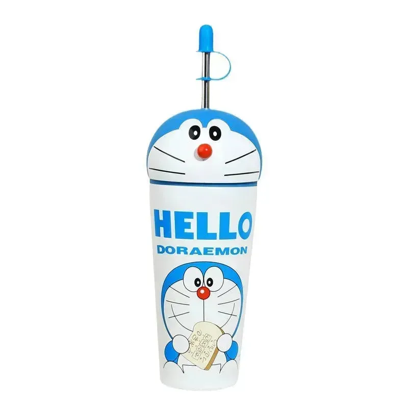 Duo-Sip Doraemon & Dorami Sipper Tumbler (600 ml)